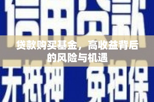 临潭贷款购买基金，高收益背后的风险与机遇