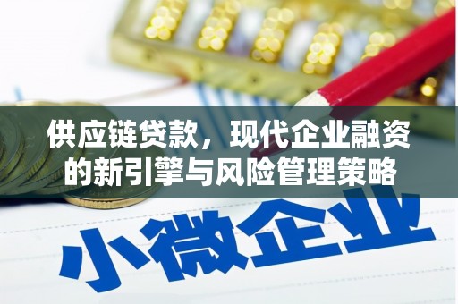 临潭供应链贷款，现代企业融资的新引擎与风险管理策略