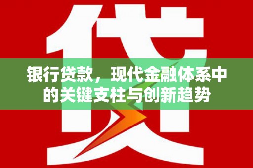 临潭银行贷款，现代金融体系中的关键支柱与创新趋势