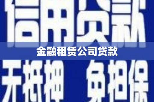 临潭金融租赁公司贷款