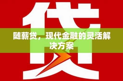 临潭随薪贷，现代金融的灵活解决方案
