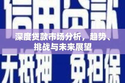 临潭深度贷款市场分析，趋势、挑战与未来展望