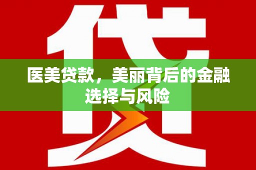 临潭医美贷款，美丽背后的金融选择与风险