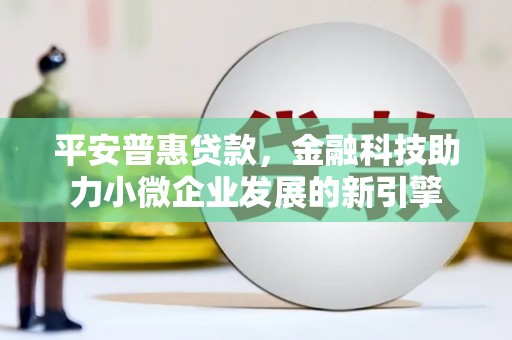 临潭平安普惠贷款，金融科技助力小微企业发展的新引擎