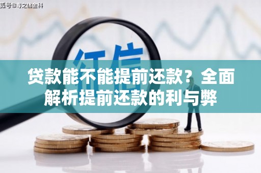 临潭贷款能不能提前还款？全面解析提前还款的利与弊