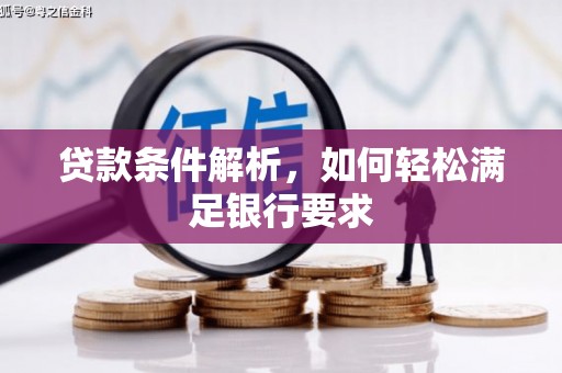 临潭贷款条件解析，如何轻松满足银行要求