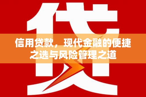 临潭信用贷款，现代金融的便捷之选与风险管理之道