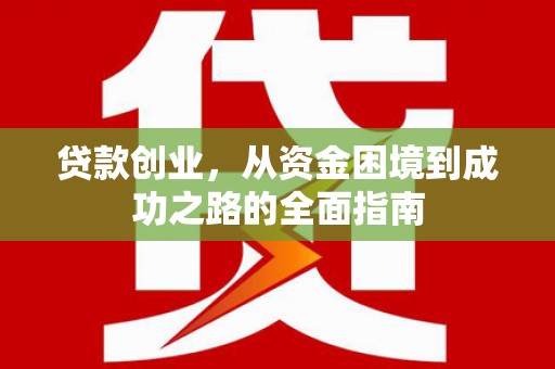 临潭贷款创业，从资金困境到成功之路的全面指南