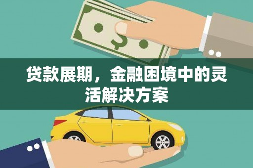 临潭贷款展期，金融困境中的灵活解决方案