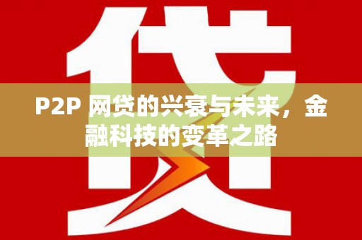 临潭P2P 网贷的兴衰与未来，金融科技的变革之路