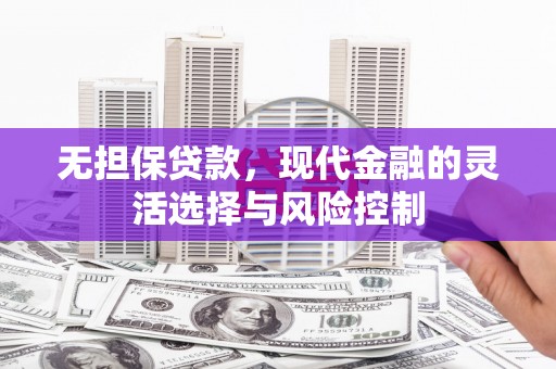 临潭无担保贷款，现代金融的灵活选择与风险控制