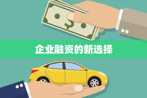 临潭企业融资的新选择