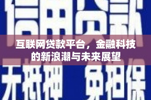 临潭互联网贷款平台，金融科技的新浪潮与未来展望