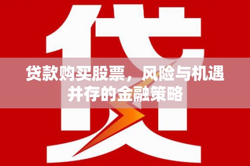 临潭贷款购买股票，风险与机遇并存的金融策略