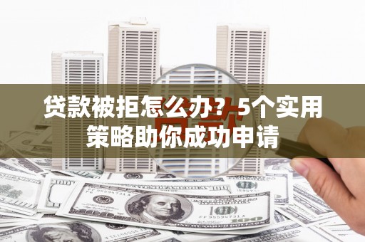 临潭贷款被拒怎么办？5个实用策略助你成功申请