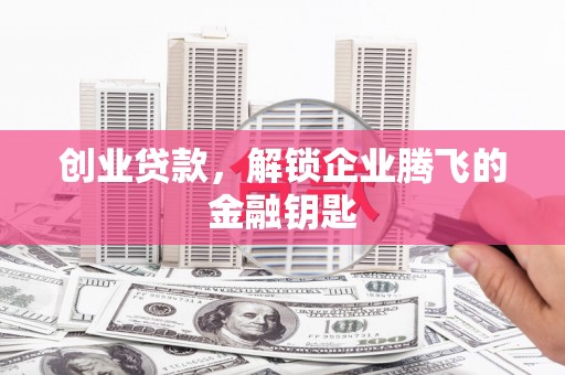 临潭创业贷款，解锁企业腾飞的金融钥匙