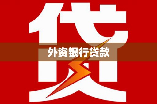 临潭外资银行贷款