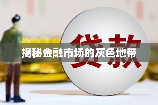 临潭揭秘金融市场的灰色地带