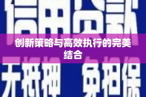 临潭创新策略与高效执行的完美结合