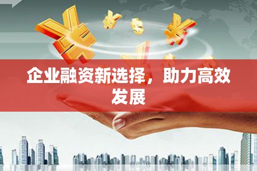 临潭企业融资新选择，助力高效发展